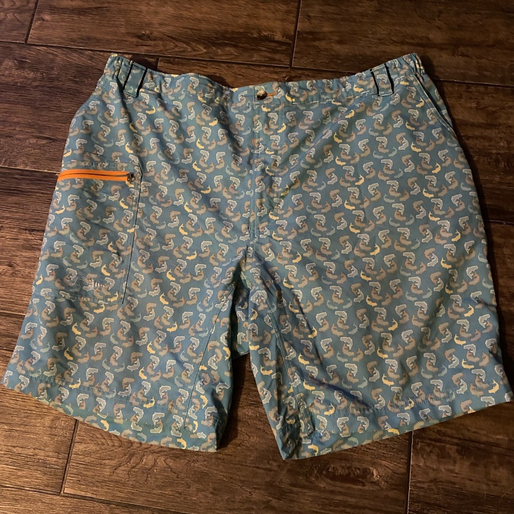 True Flies Men's Board
Shorts Size XXL Blue Fish
Shark Swimsuit Swim Shorts